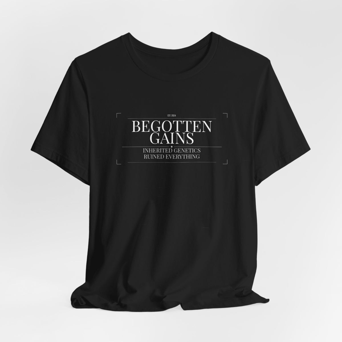 Begotten Gains - Iron Devotion men's tee - funny gym shirt by DoD Fitness