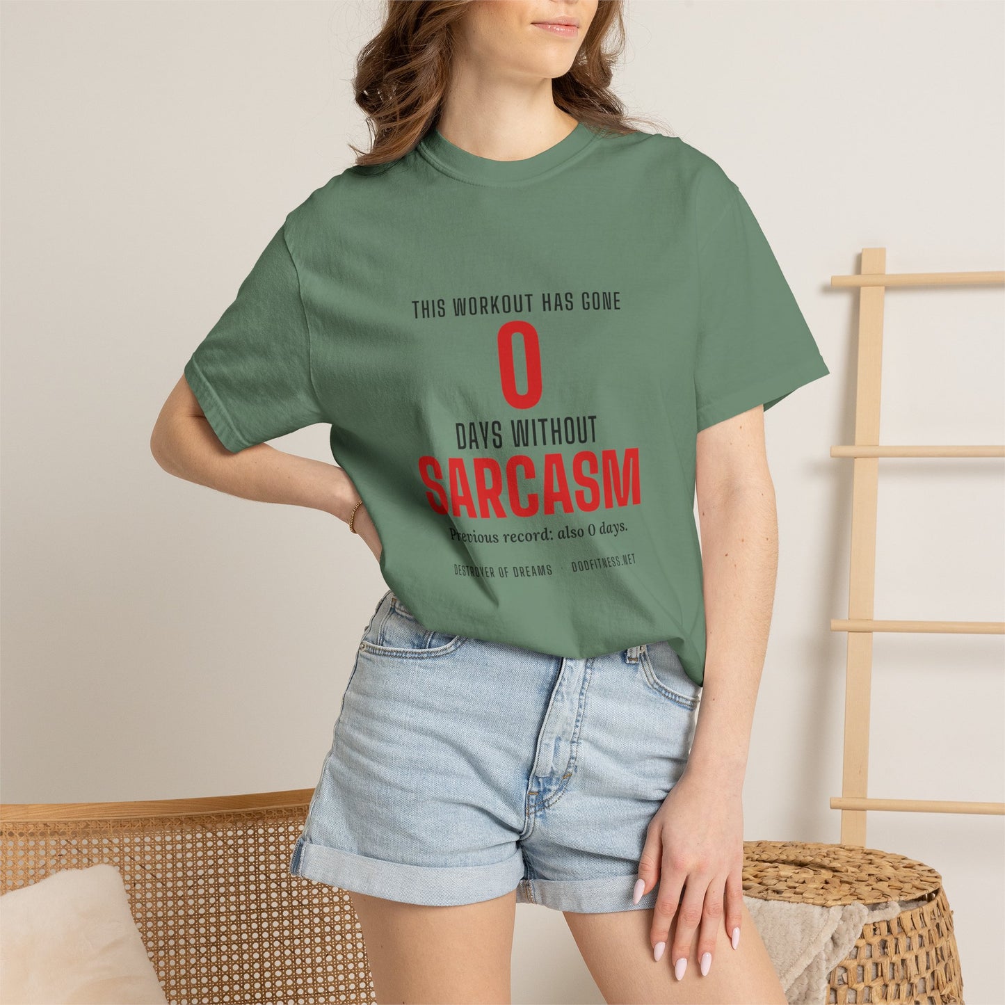 DoD Fitness - 0 Days Sarcasm Men's Tee
