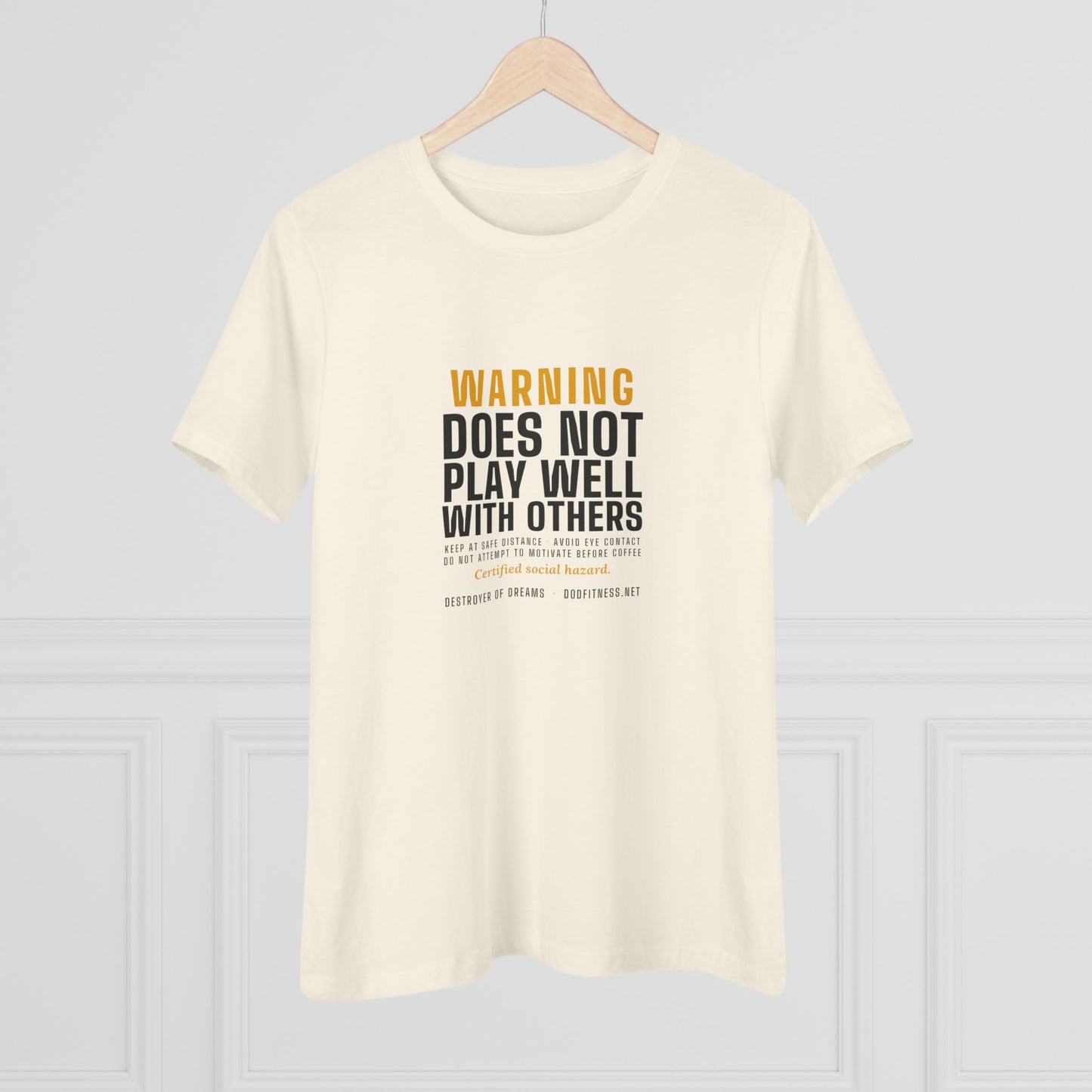 DoD Fitness - Warning Label Women's Tee