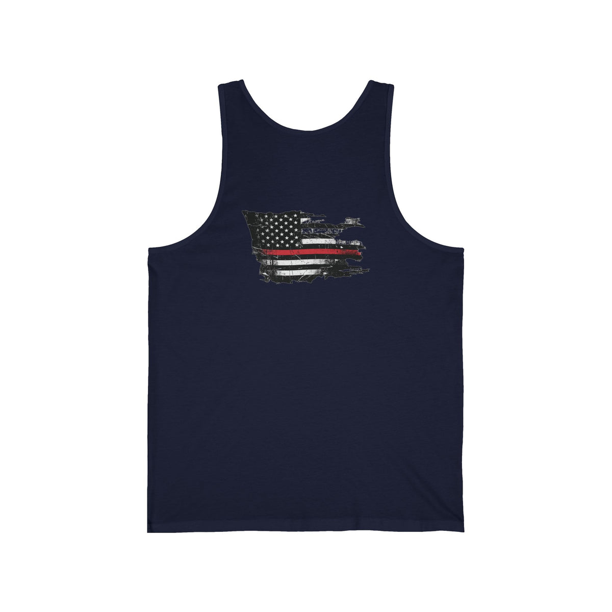 Thin Red Line men's tank - funny gym shirt by DoD Fitness