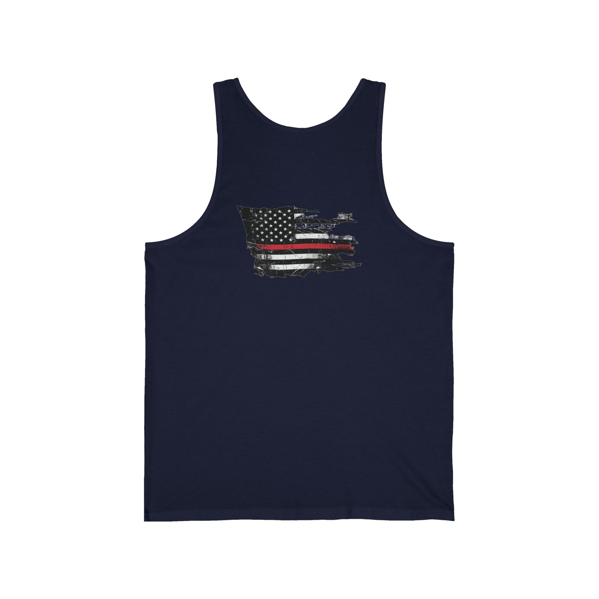 Thin Red Line men's tank - funny gym shirt by DoD Fitness