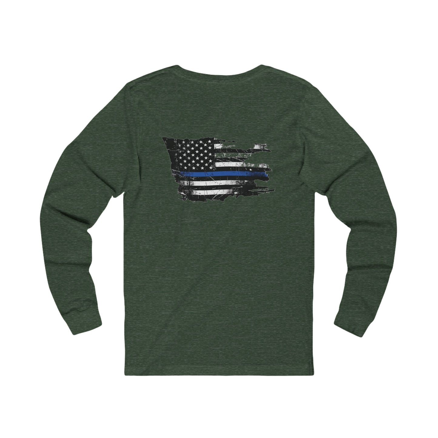 Thin Blue Line long sleeve - funny gym shirt by DoD Fitness