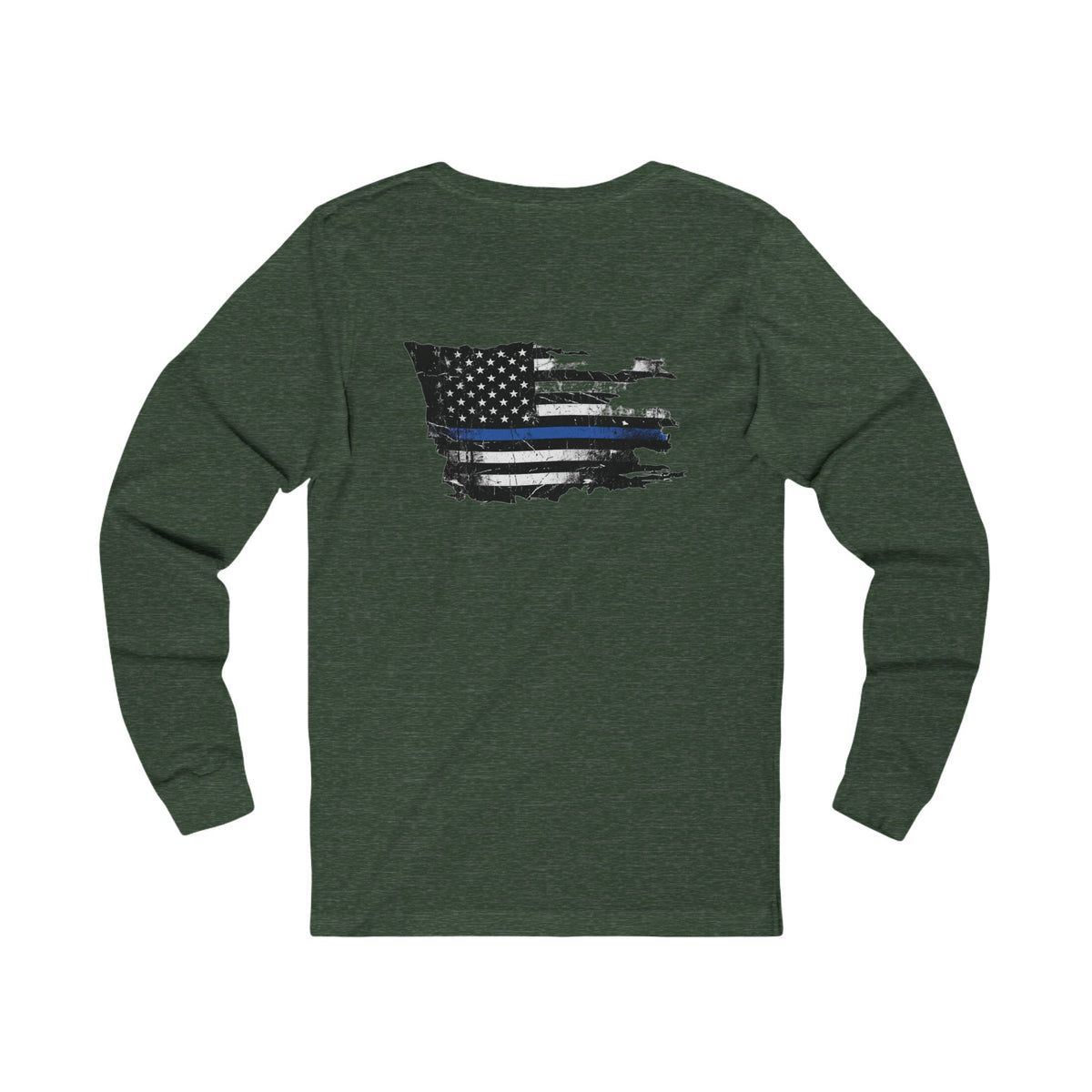 Thin Blue Line long sleeve - funny gym shirt by DoD Fitness