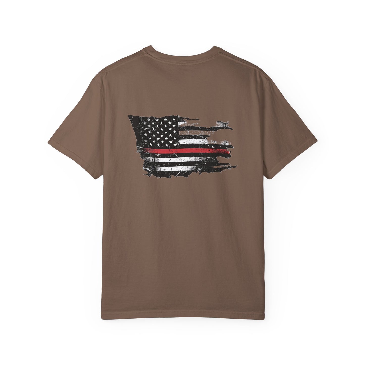 Thin Red Line men's tee - funny gym shirt by DoD Fitness