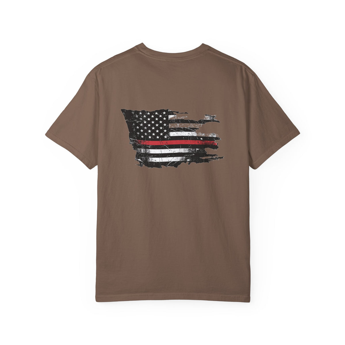 Thin Red Line men's tee - funny gym shirt by DoD Fitness