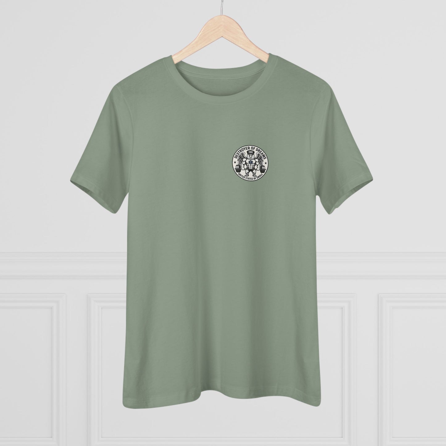 Thin Green Line women's tee - funny gym shirt by DoD Fitness
