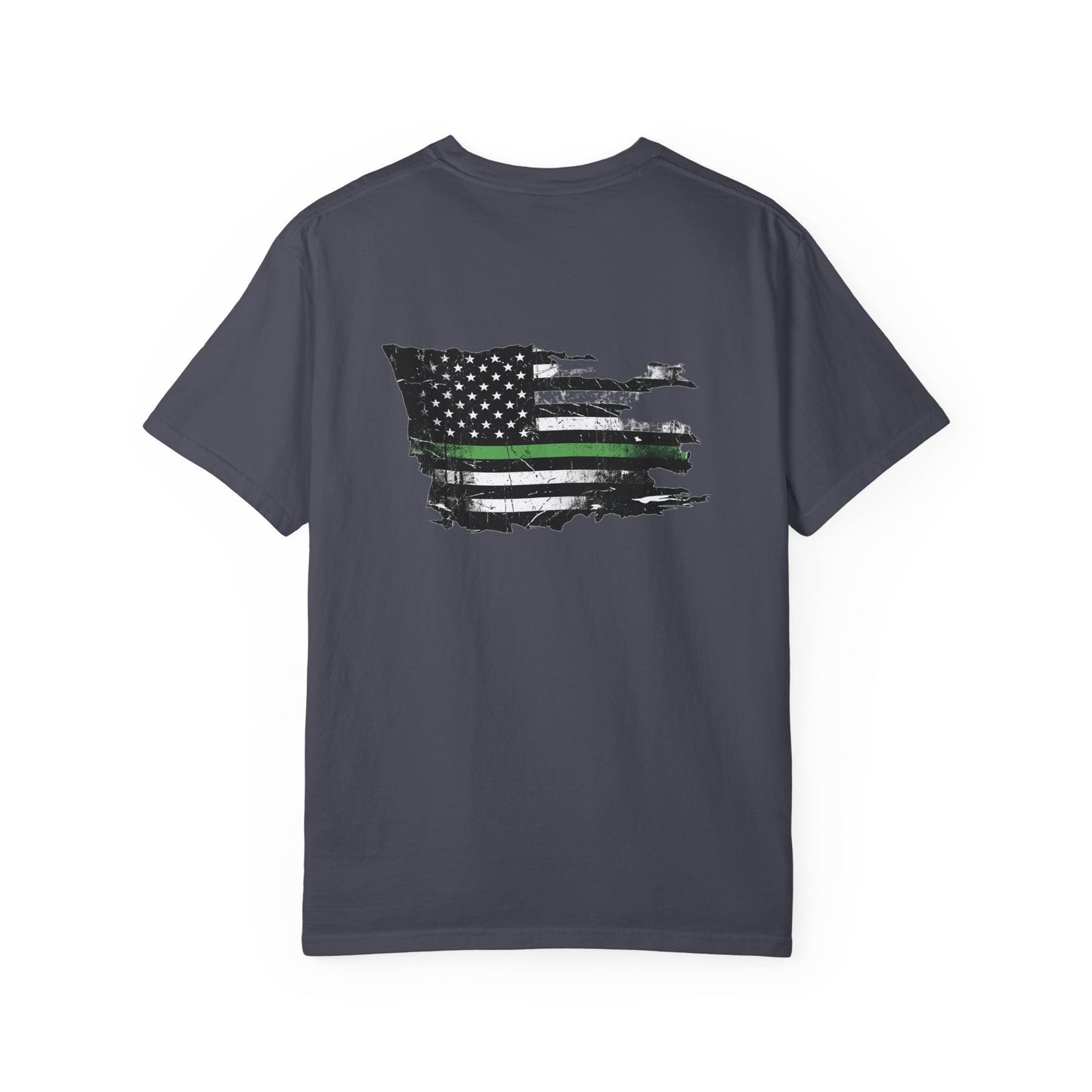 Thin Green Line men's tee - funny gym shirt by DoD Fitness
