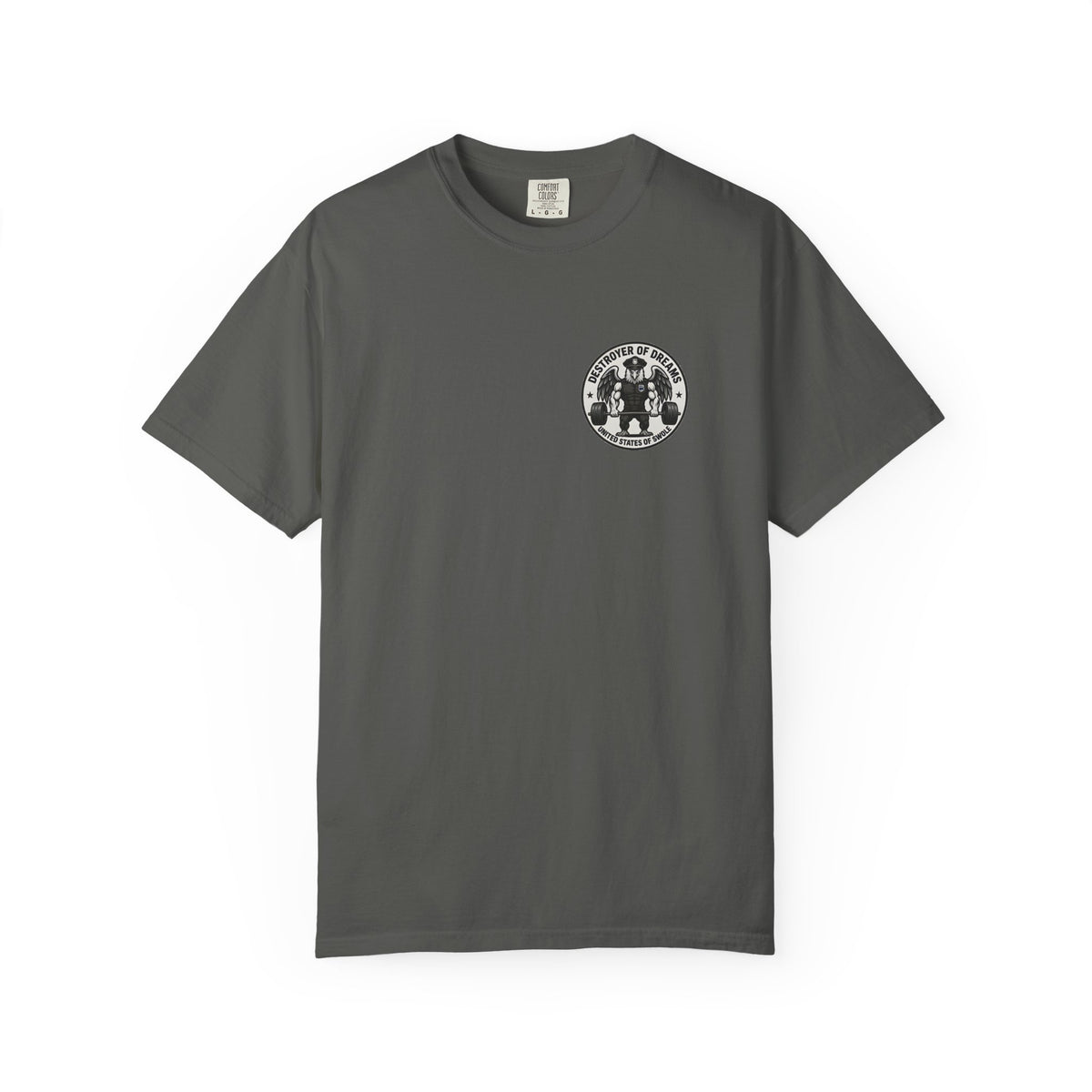 Thin Blue Line men's tee in Pepper - funny gym shirt by DoD Fitness