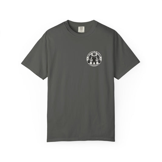 Thin Blue Line men's tee in Pepper - funny gym shirt by DoD Fitness