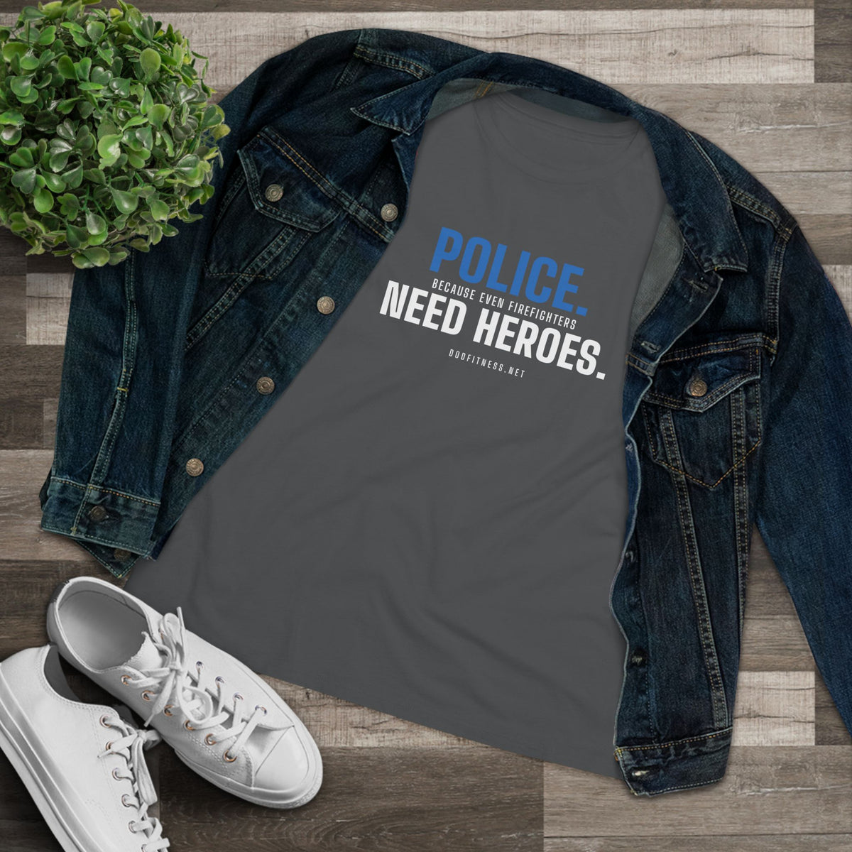 DoD Fitness - Police Need Heroes Women's Tee