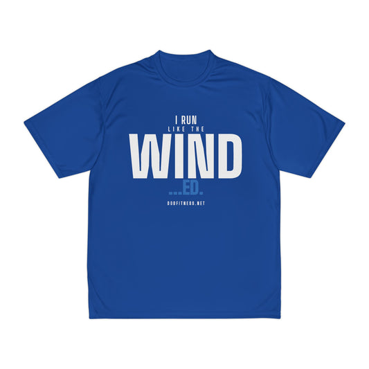 Winded performance tee in Royal - funny gym shirt by DoD Fitness
