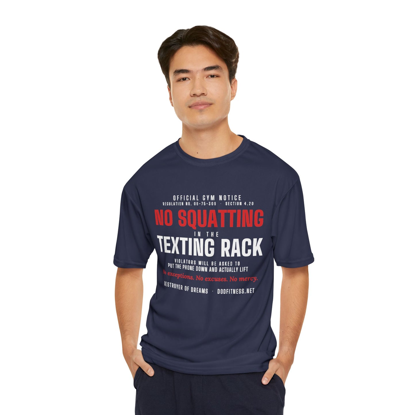 DoD Fitness - No Squatting Texting Rack Moisture Wicking