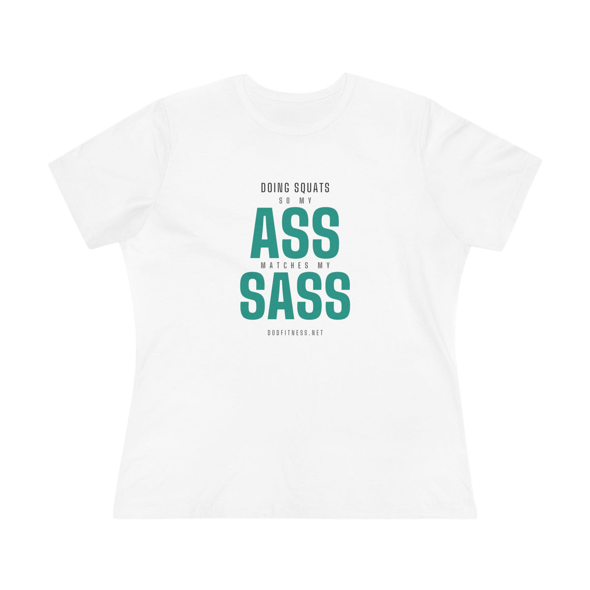 Ass Sass women's tee - funny gym shirt by DoD Fitness