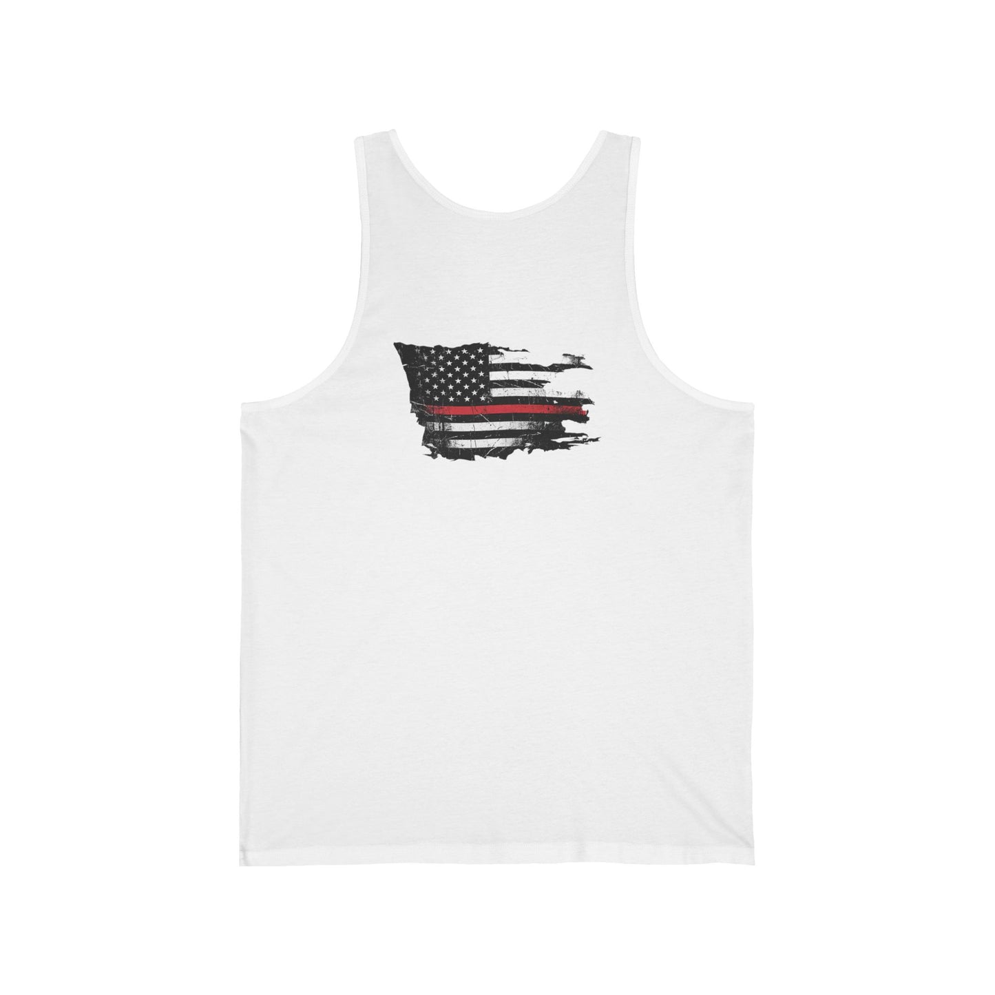 Thin Red Line men's tank - funny gym shirt by DoD Fitness