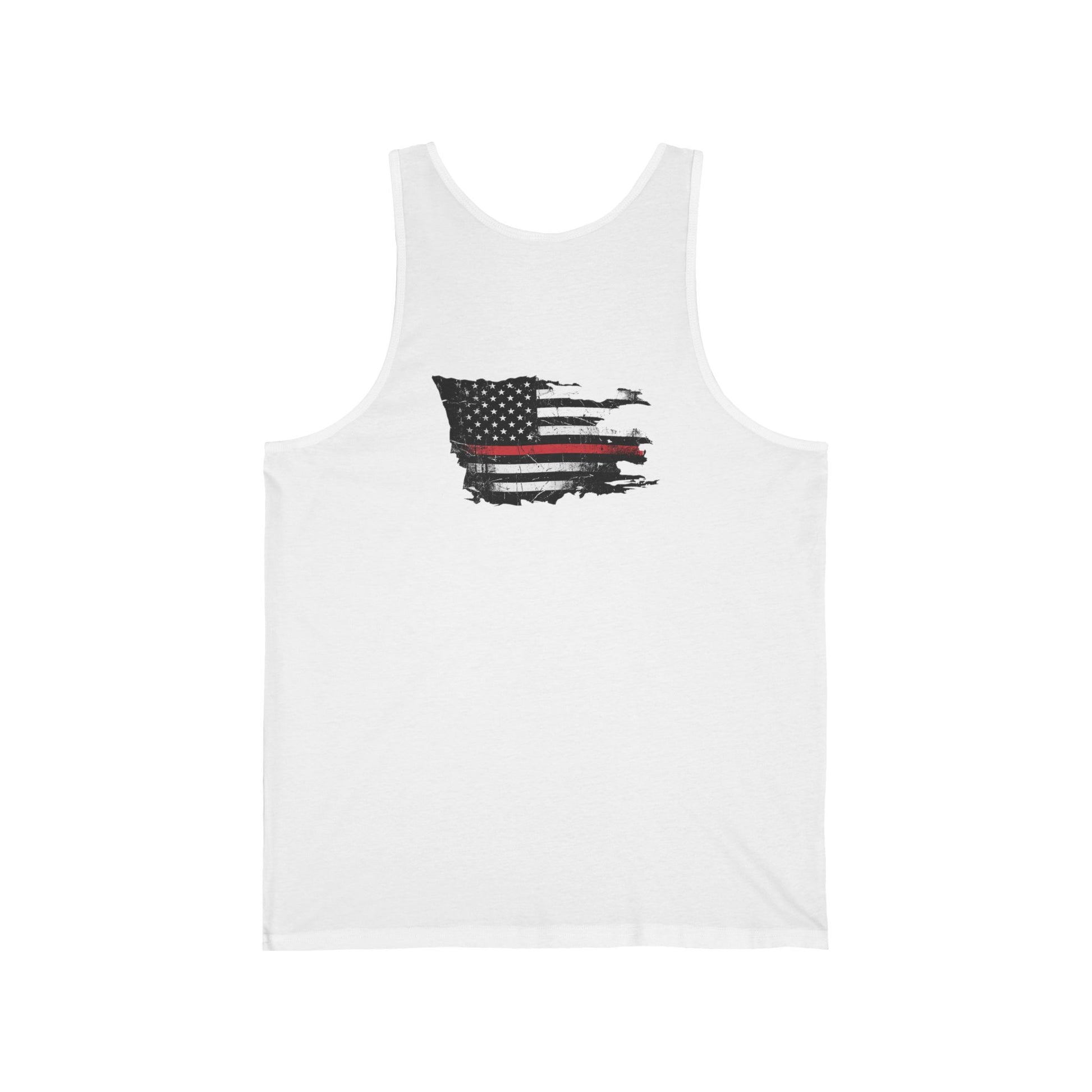 Thin Red Line men's tank - funny gym shirt by DoD Fitness