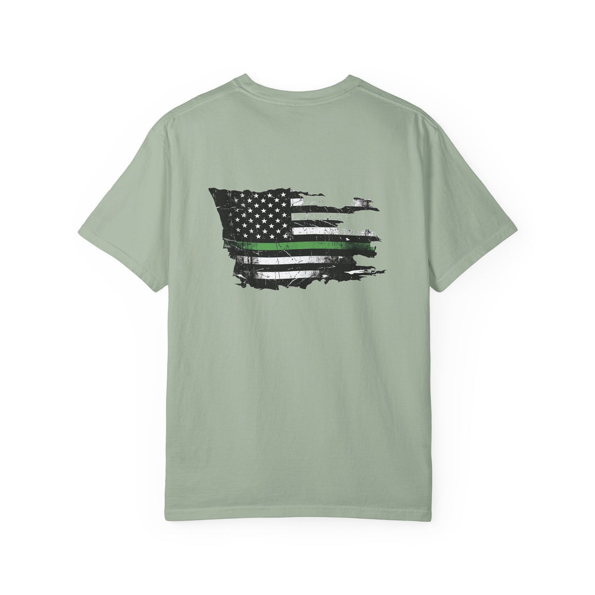 Thin Green Line men's tee - funny gym shirt by DoD Fitness