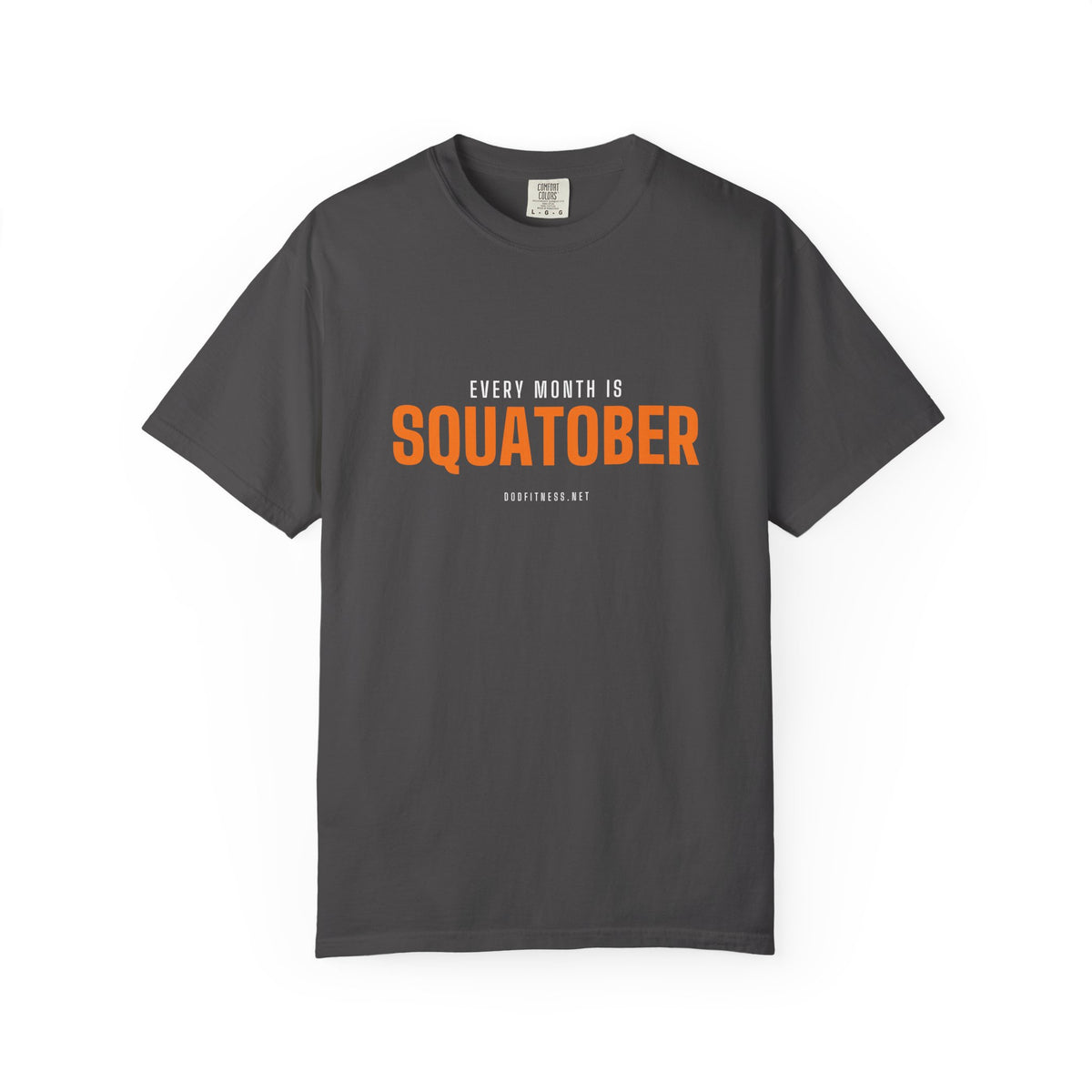 Squatober men's tee in Berry - funny gym shirt by DoD Fitness