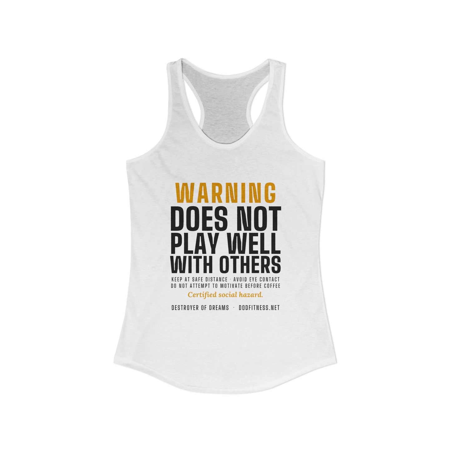 DoD Fitness - Warning Label Women's Tank