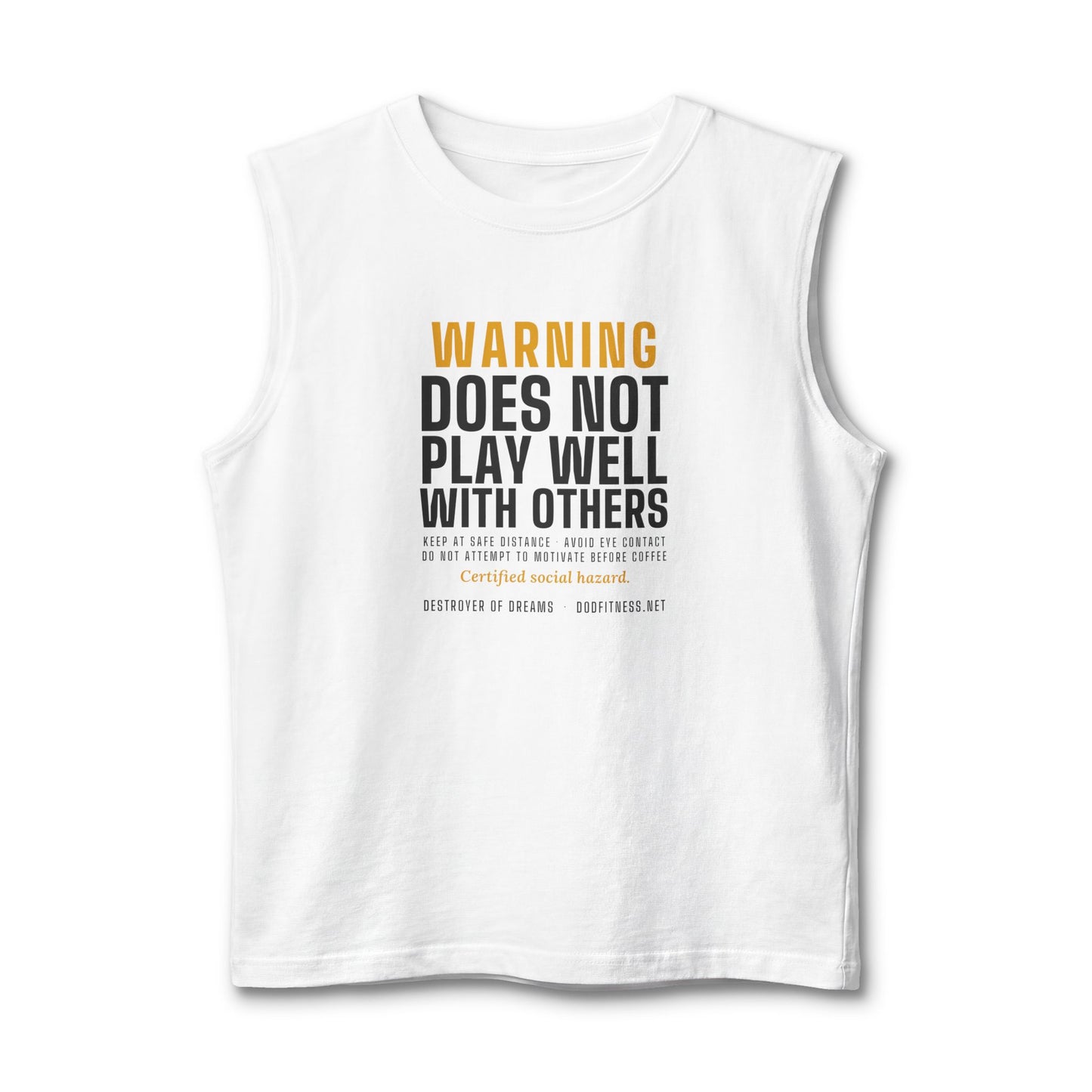 DoD Fitness - Warning Label Stringer Tank