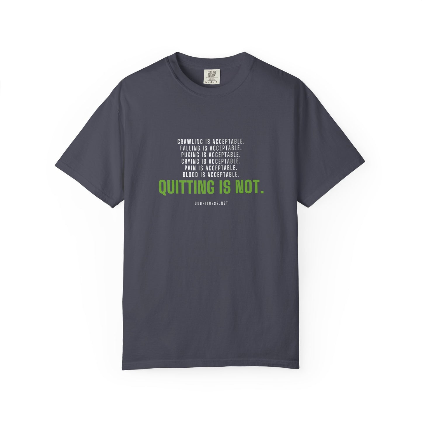DoD Fitness - Quitting Is Not Men's Tee