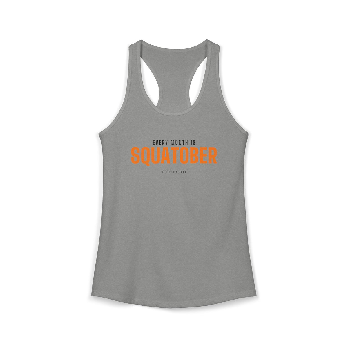 Squatober women's racerback tank - funny gym tank by DoD Fitness
