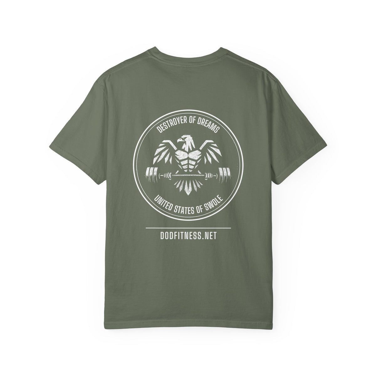 No Squatting Texting Rack men's tee - funny gym shirt by DoD Fitness