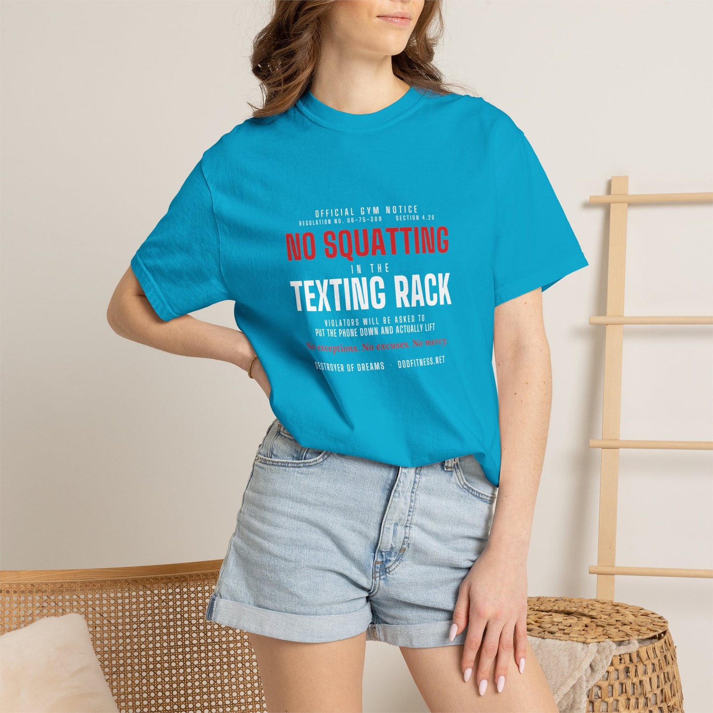 DoD Fitness - No Squatting Texting Rack Men's Tee