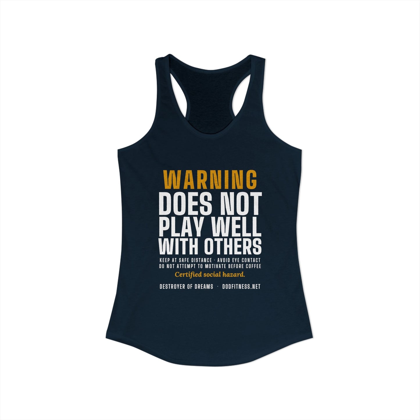 DoD Fitness - Warning Label Women's Tank