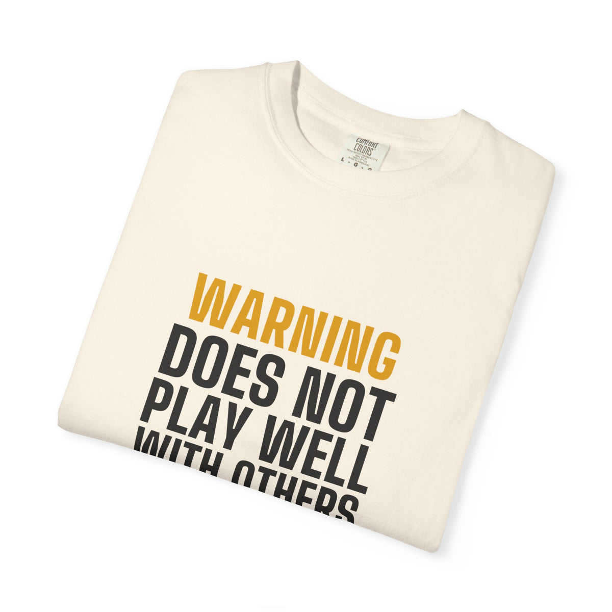 Warning Label men's tee - funny gym shirt by DoD Fitness