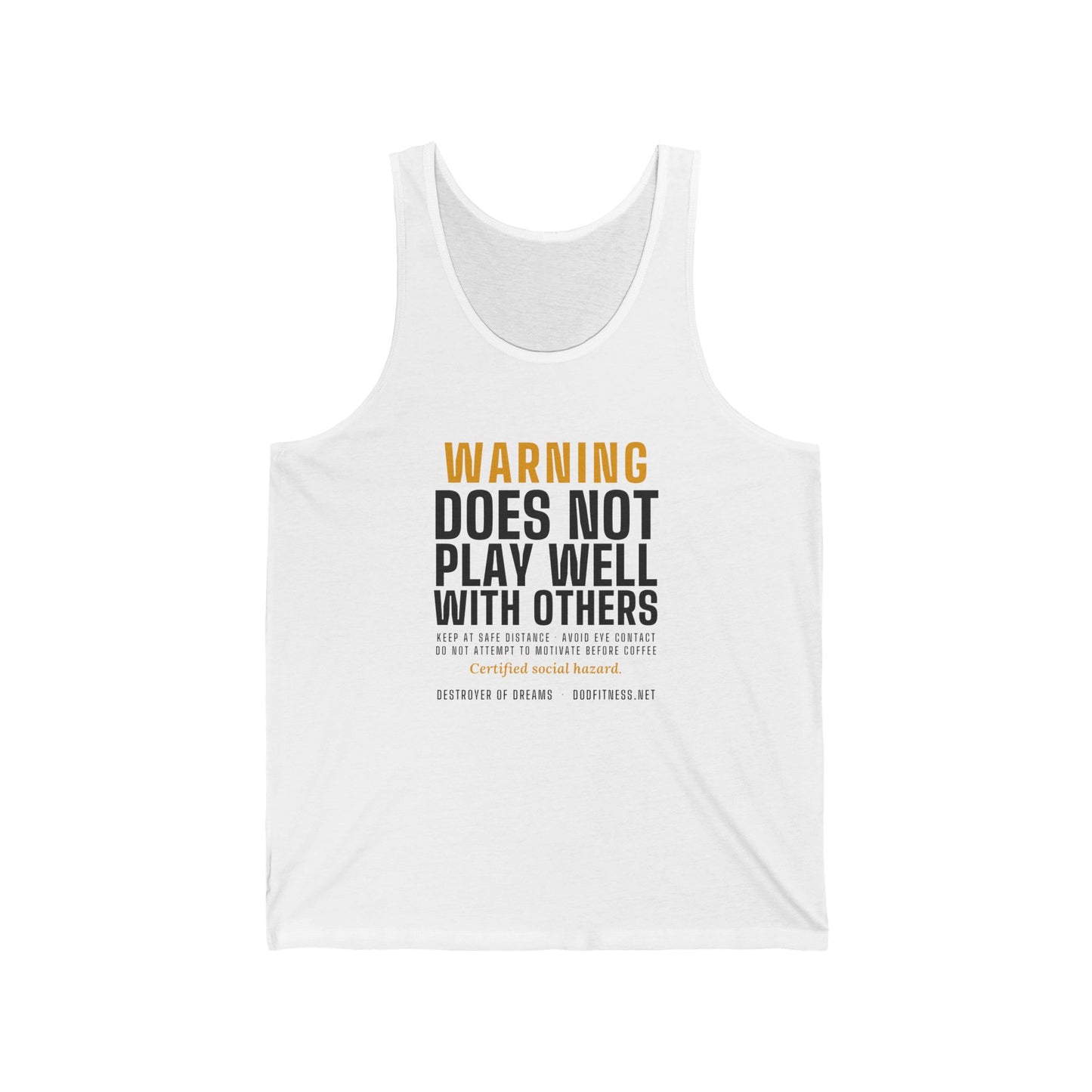 DoD Fitness - Warning Label Men's Tank
