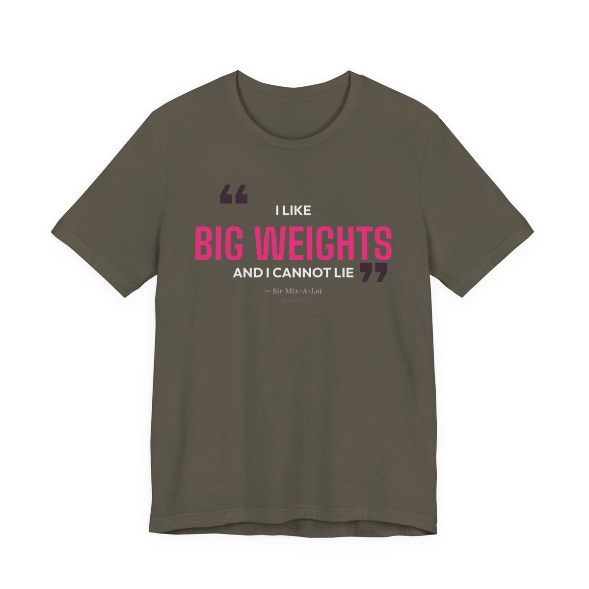 Big Weights men's tee - funny gym shirt by DoD Fitness