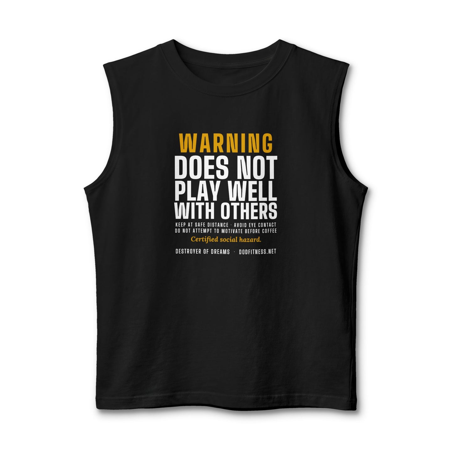 DoD Fitness - Warning Label Stringer Tank