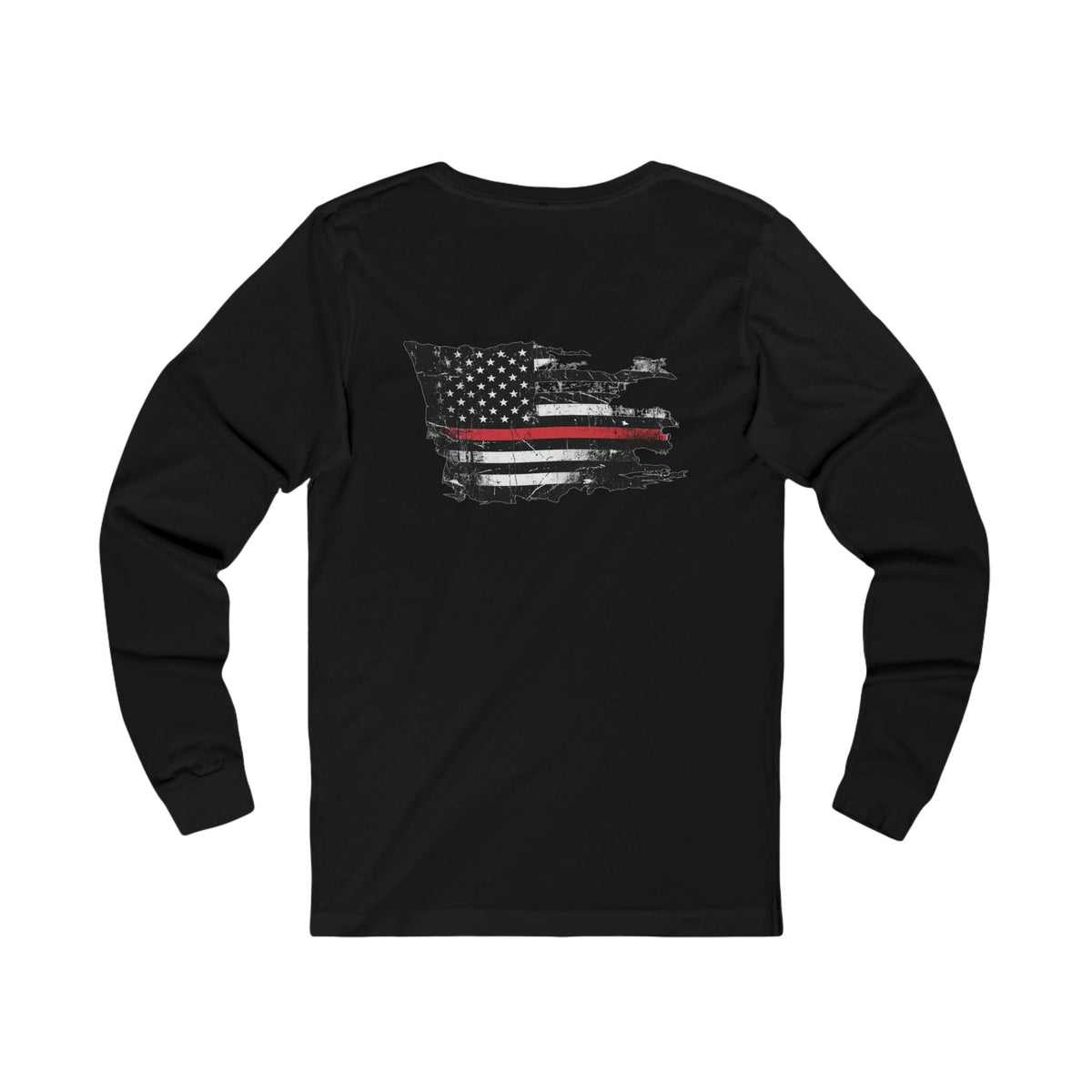 Thin Red Line long sleeve - funny gym shirt by DoD Fitness