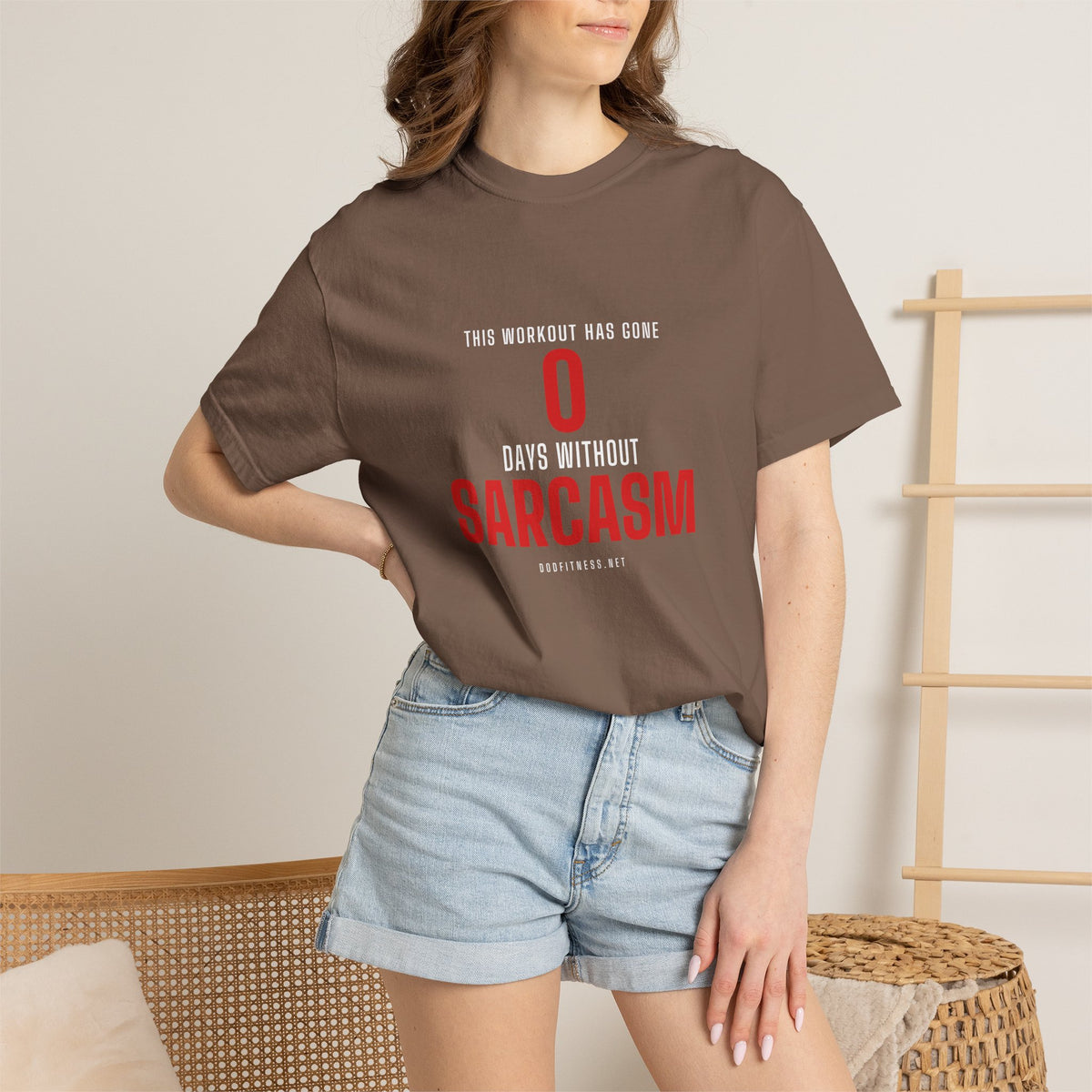 0 Days Sarcasm men's tee - funny gym shirt by DoD Fitness