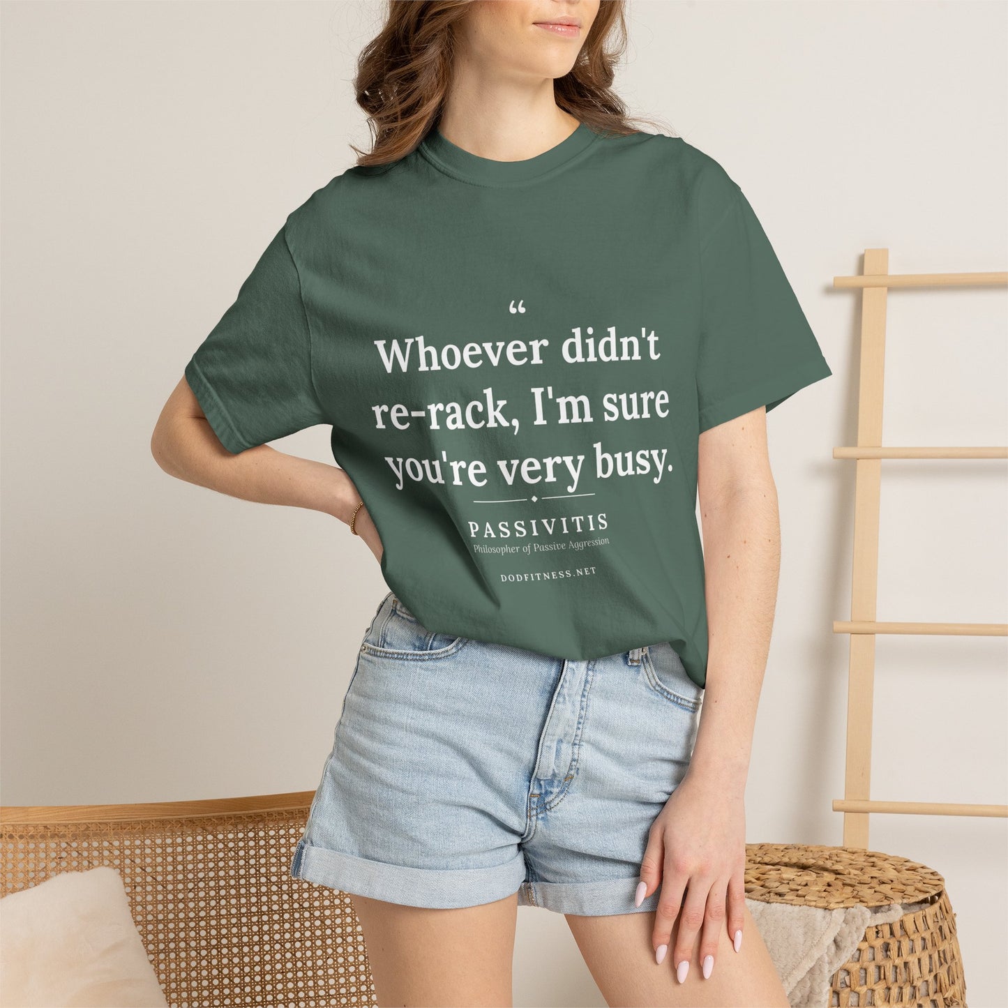 Passivitis - I'm Sure You're Very Busy men's tee in Blue Spruce - funny gym shirt by DoD Fitness