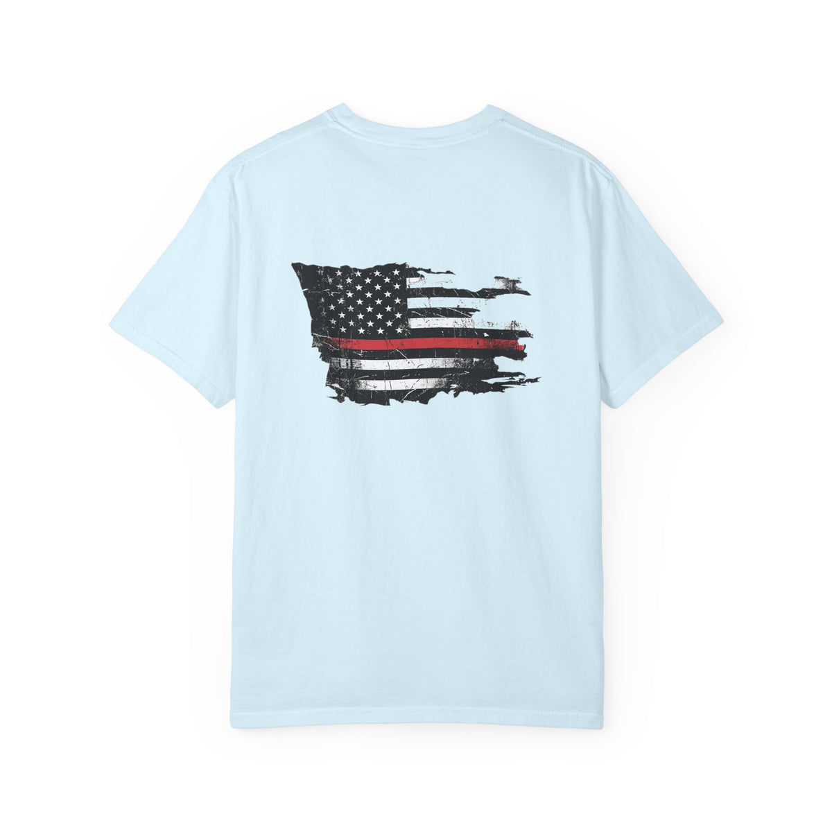 Thin Red Line men's tee - funny gym shirt by DoD Fitness