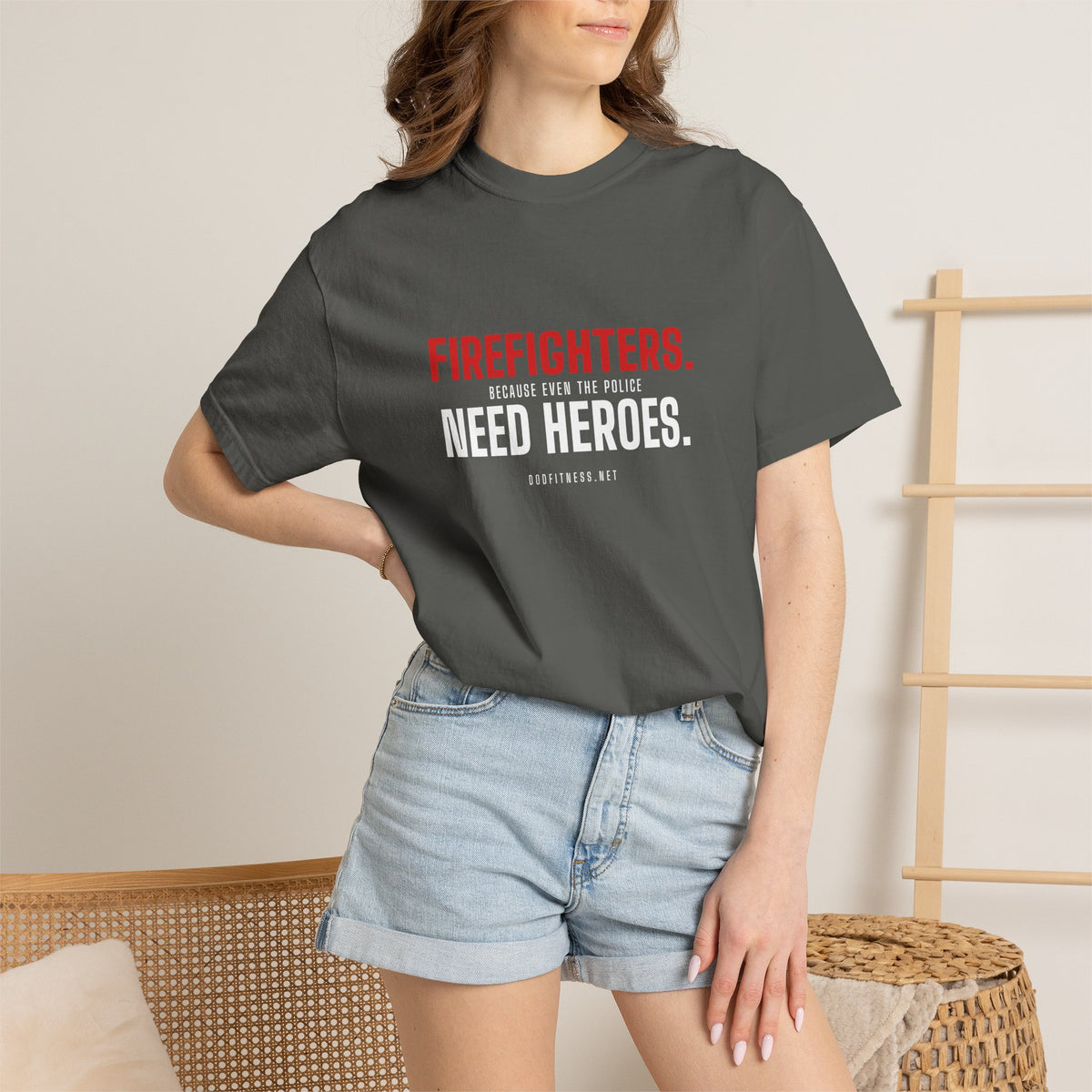 DoD Fitness - Firefighters Need Heroes Men's Tee