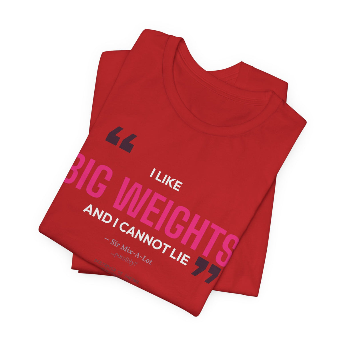 Big Weights men's tee - funny gym shirt by DoD Fitness