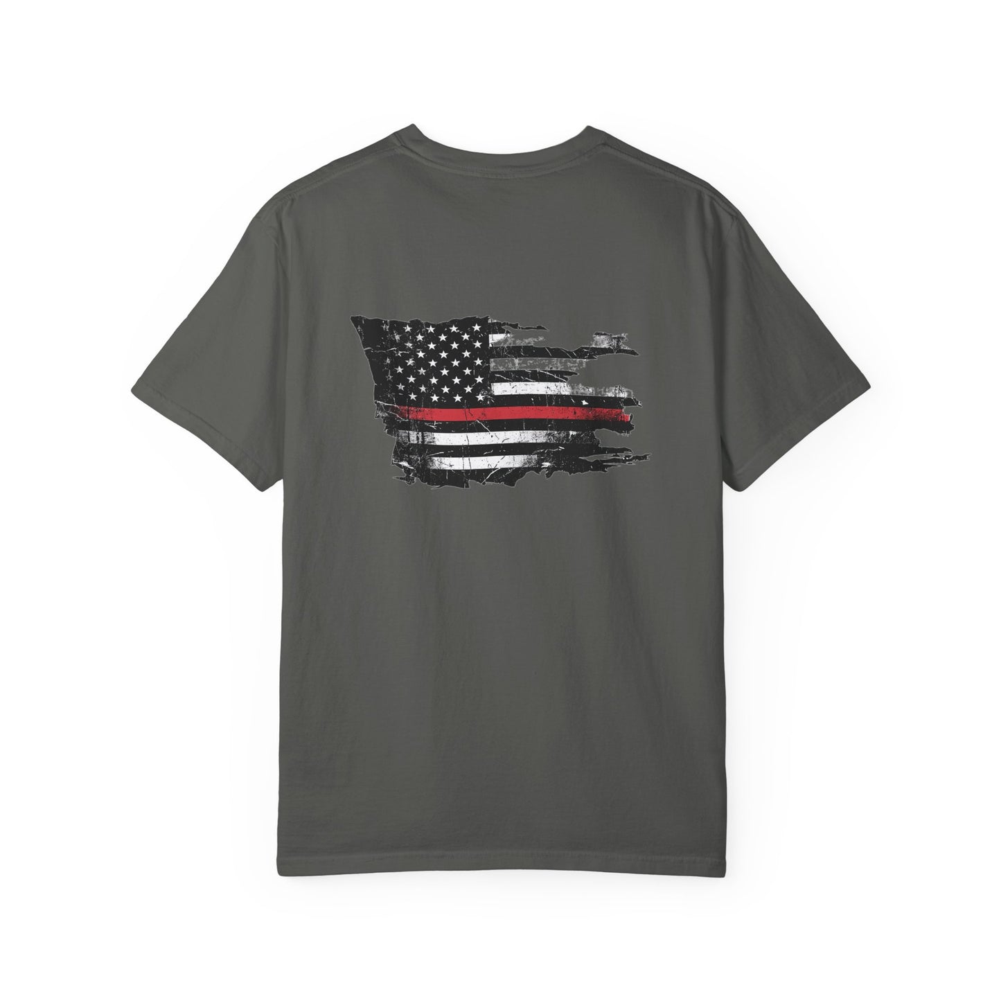 Thin Red Line men's tee - funny gym shirt by DoD Fitness