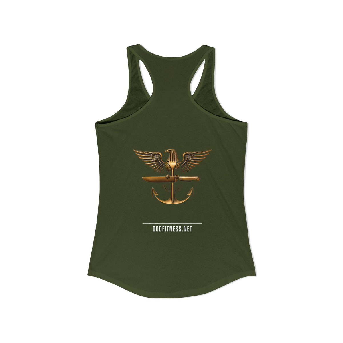 MEAL Team 6 - Operation: Cheat Day women's racerback tank - funny gym tank by DoD Fitness