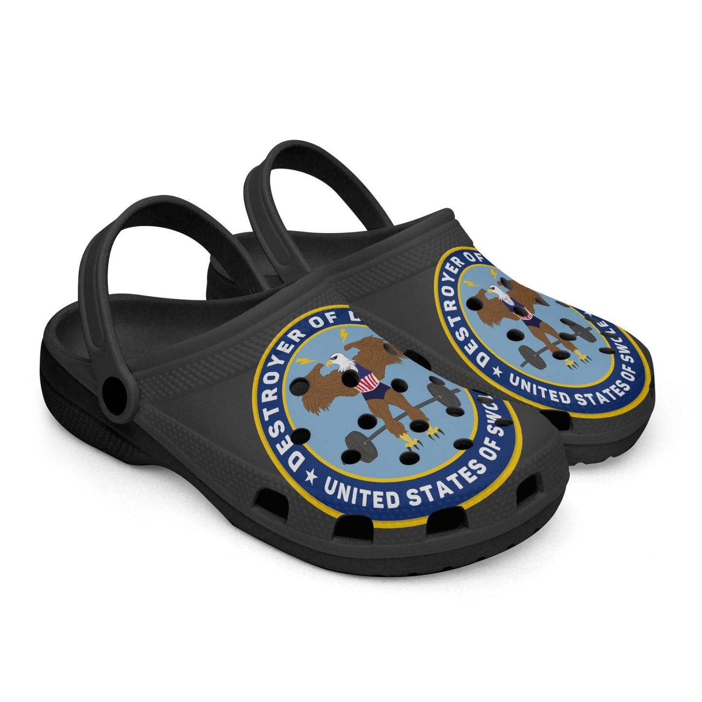 DoD Black-base AOP Clogs