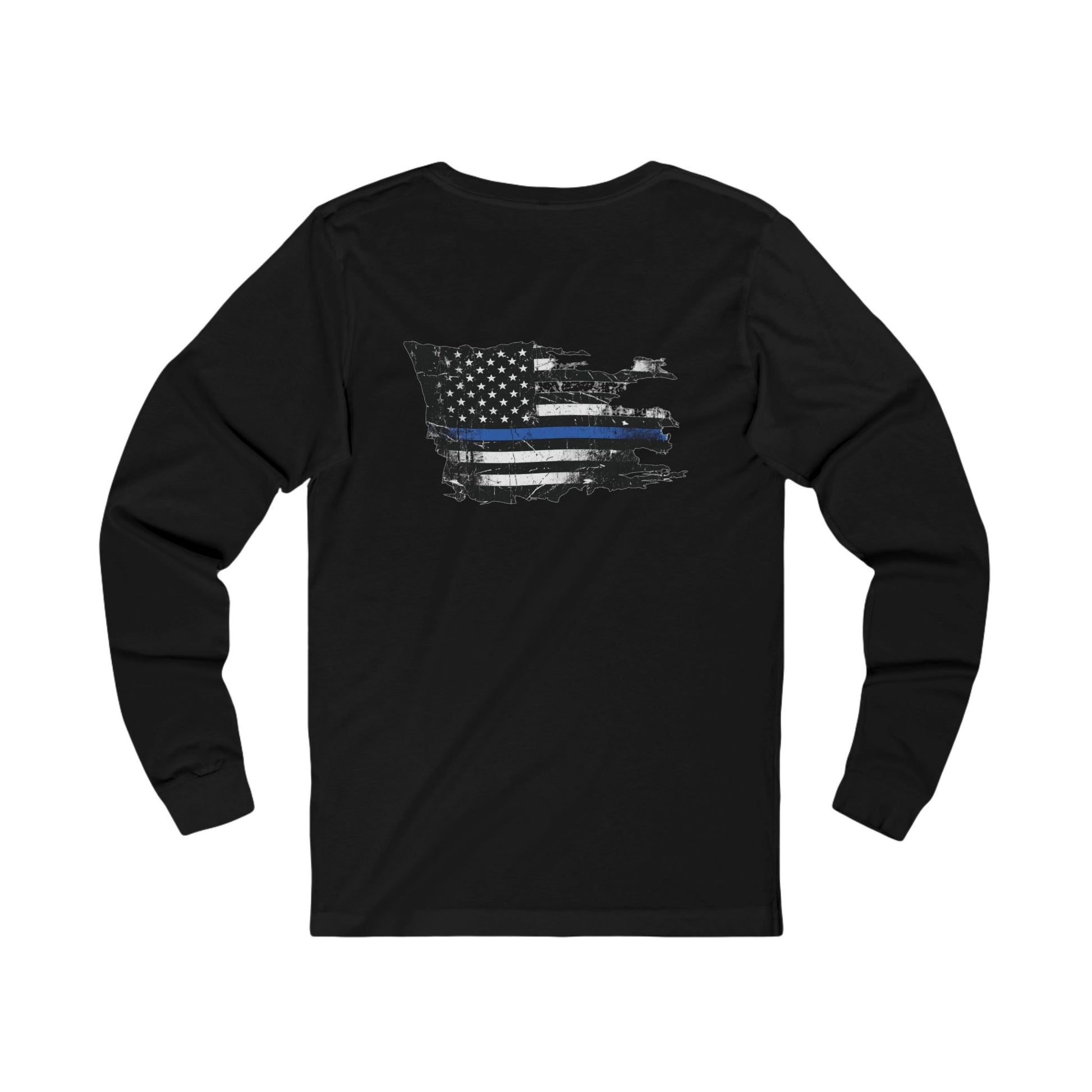 Thin Blue Line long sleeve - funny gym shirt by DoD Fitness