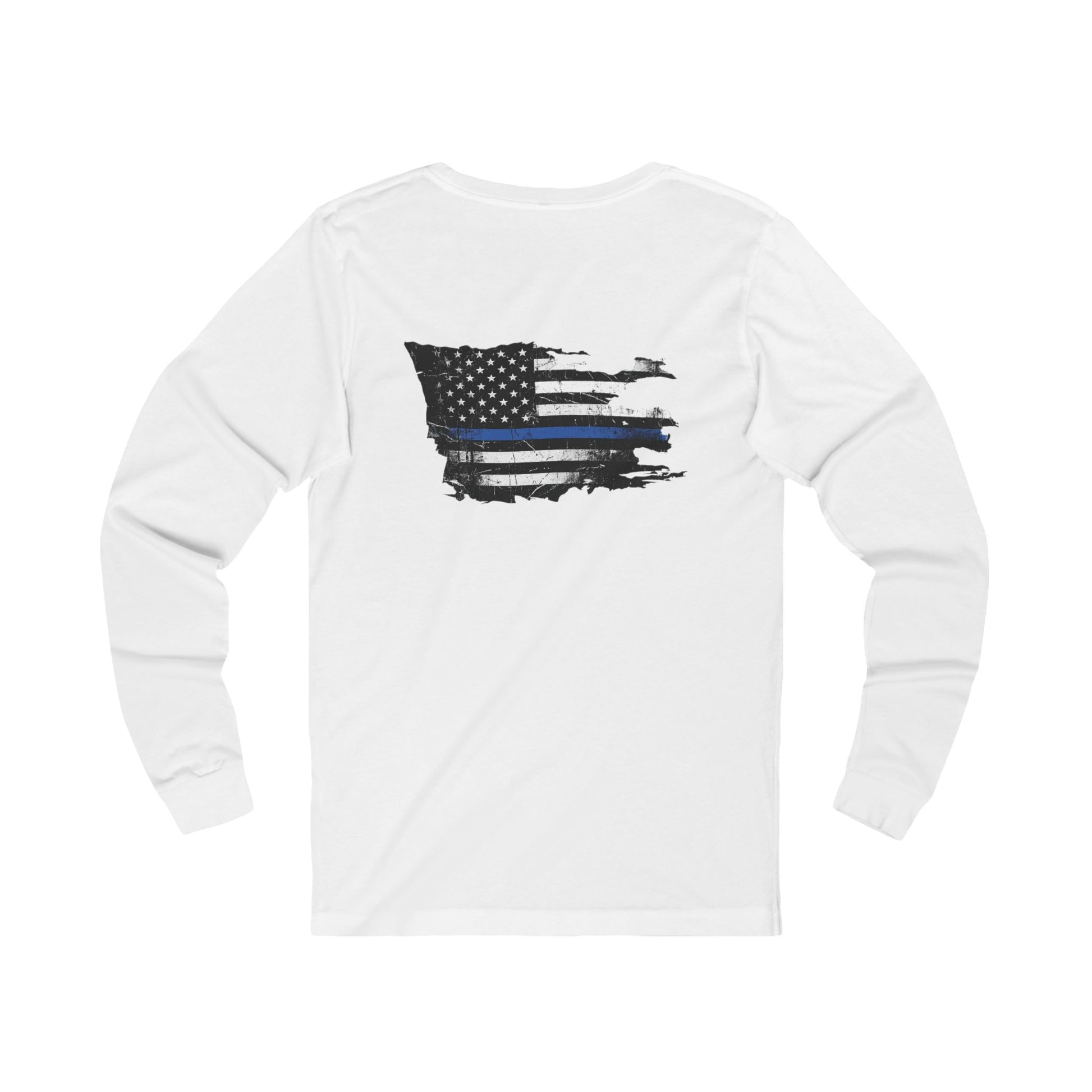 Thin Blue Line long sleeve - funny gym shirt by DoD Fitness