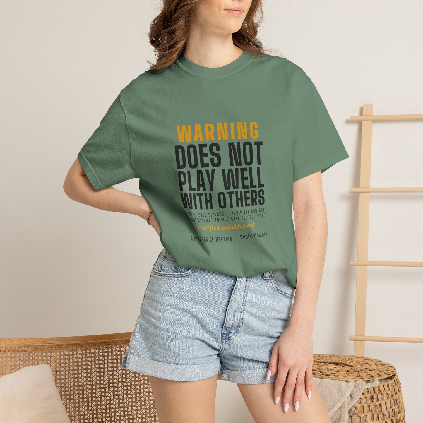 DoD Fitness - Warning Label Men's Tee