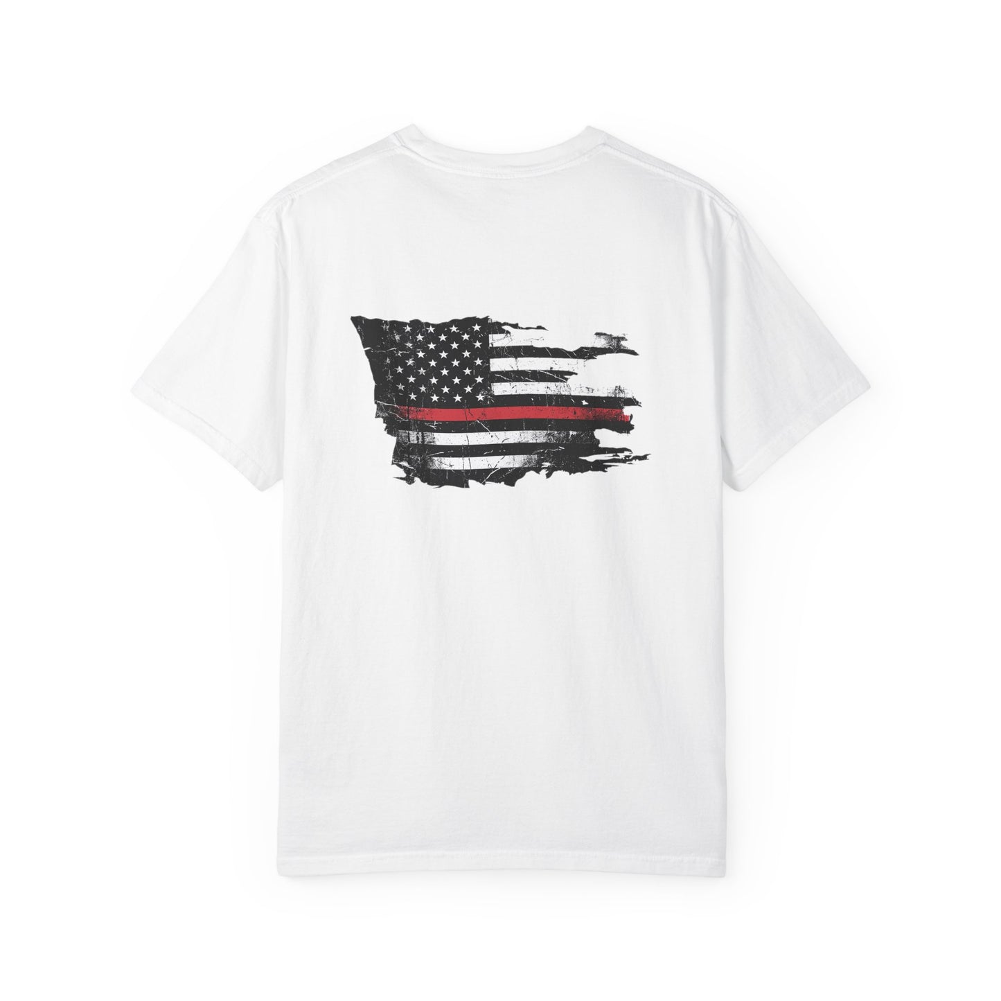 Thin Red Line men's tee - funny gym shirt by DoD Fitness