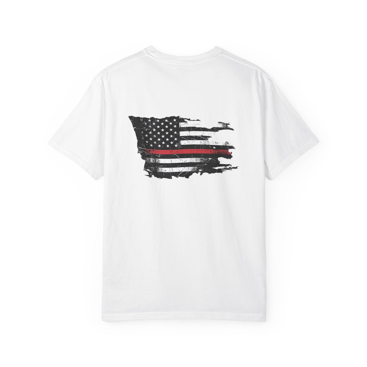 Thin Red Line men's tee - funny gym shirt by DoD Fitness