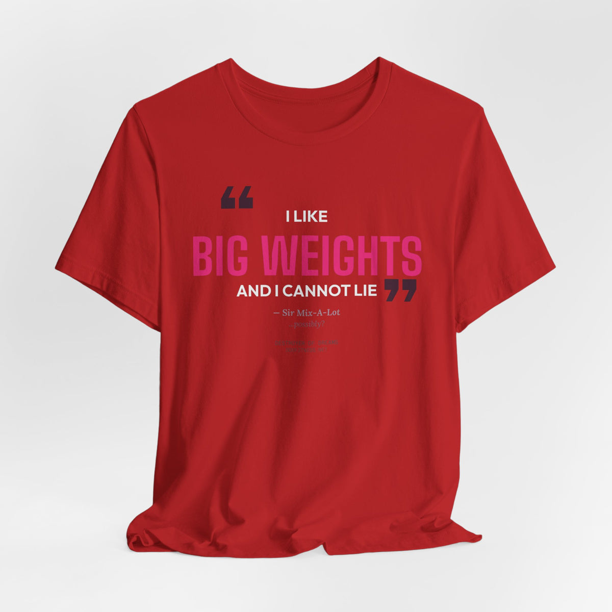 Big Weights men's tee - funny gym shirt by DoD Fitness
