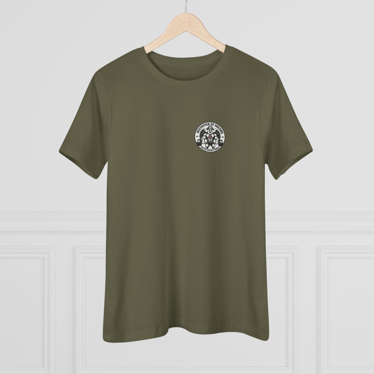 Thin Red Line women's tee - funny gym shirt by DoD Fitness