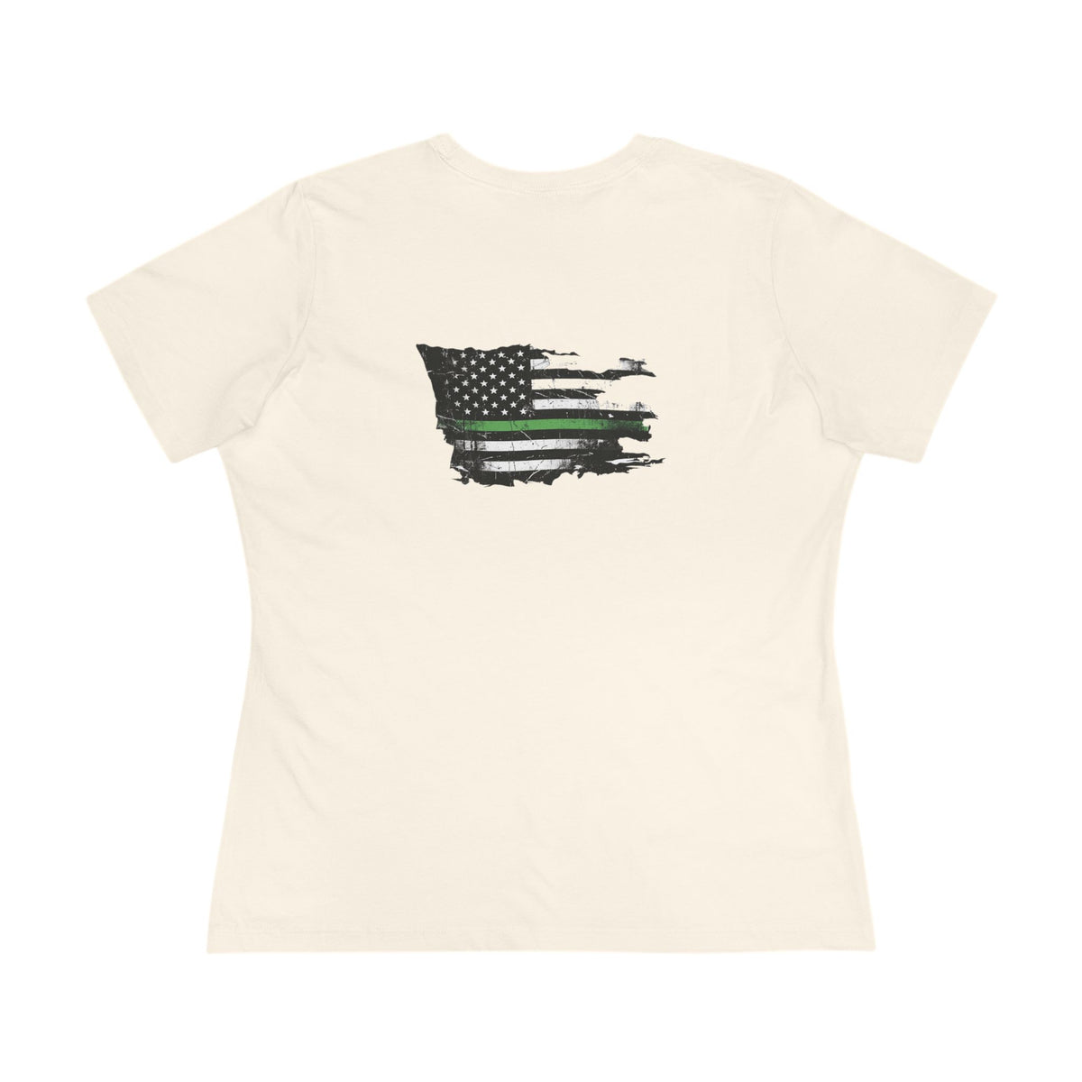 Thin Green Line women's tee - funny gym shirt by DoD Fitness