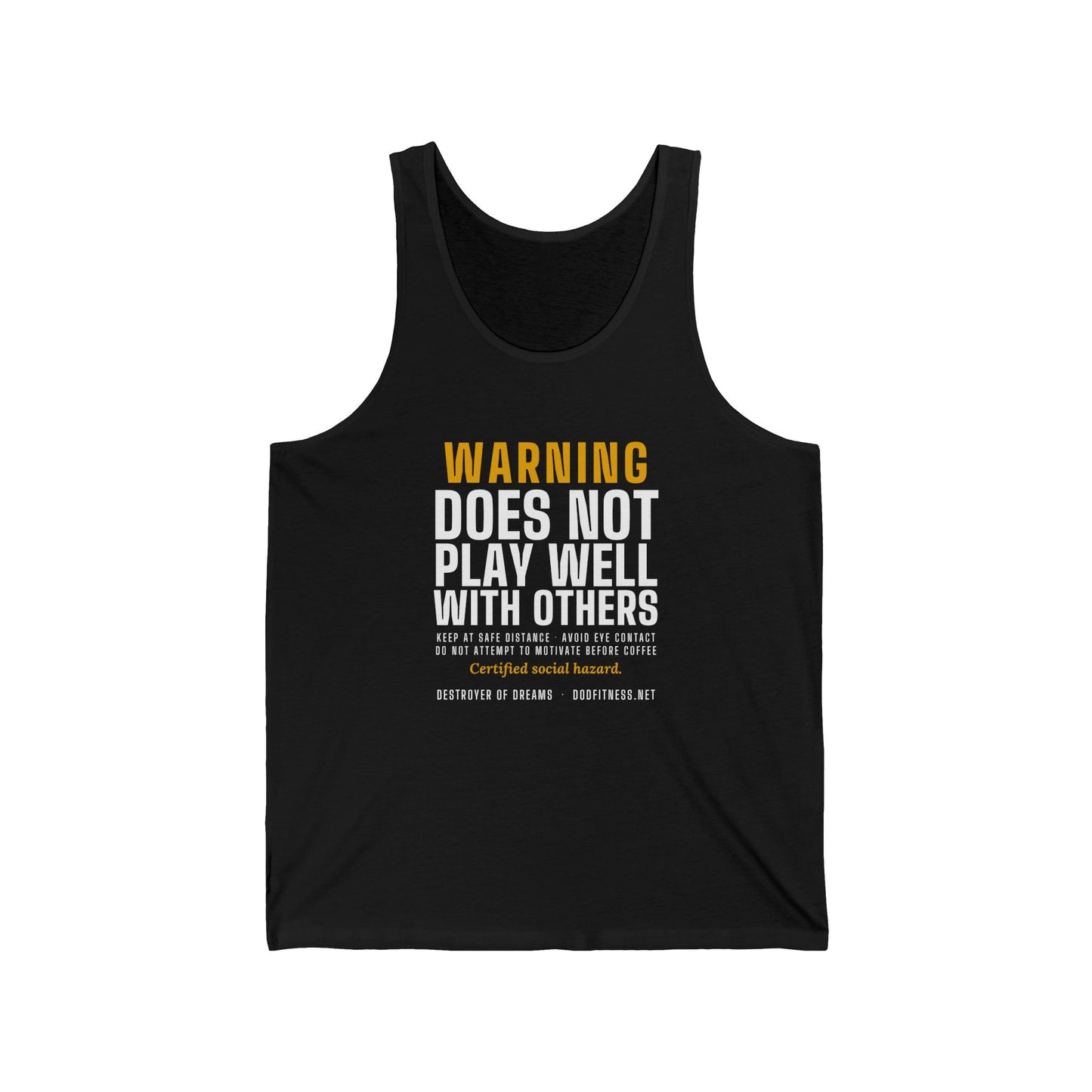 DoD Fitness - Warning Label Men's Tank